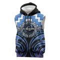 Aotearoa Ngaruahine Personalised Sleeveless Zip Hoodie Maori Iwi Poutama Puhoro Tattoo