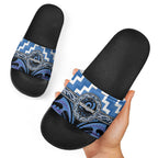 Aotearoa Ngaruahine Slide Sandals Maori Iwi Poutama Puhoro Tattoo