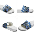Aotearoa Ngaruahine Slide Sandals Maori Iwi Poutama Puhoro Tattoo