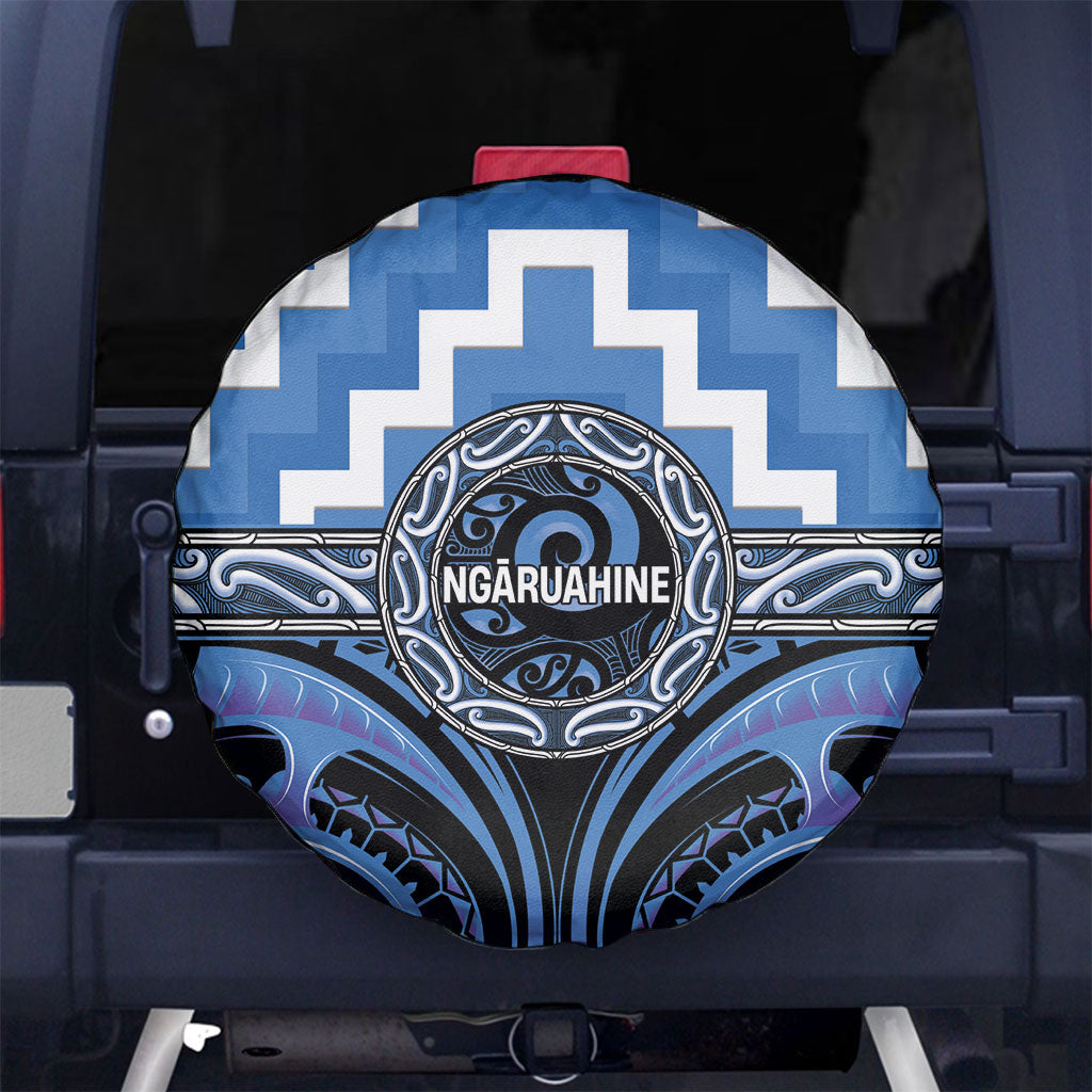 Aotearoa Ngaruahine Spare Tire Cover Maori Iwi Poutama Puhoro Tattoo
