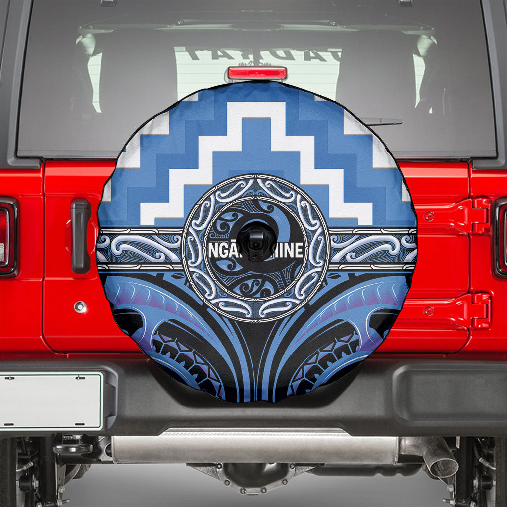 Aotearoa Ngaruahine Spare Tire Cover Maori Iwi Poutama Puhoro Tattoo