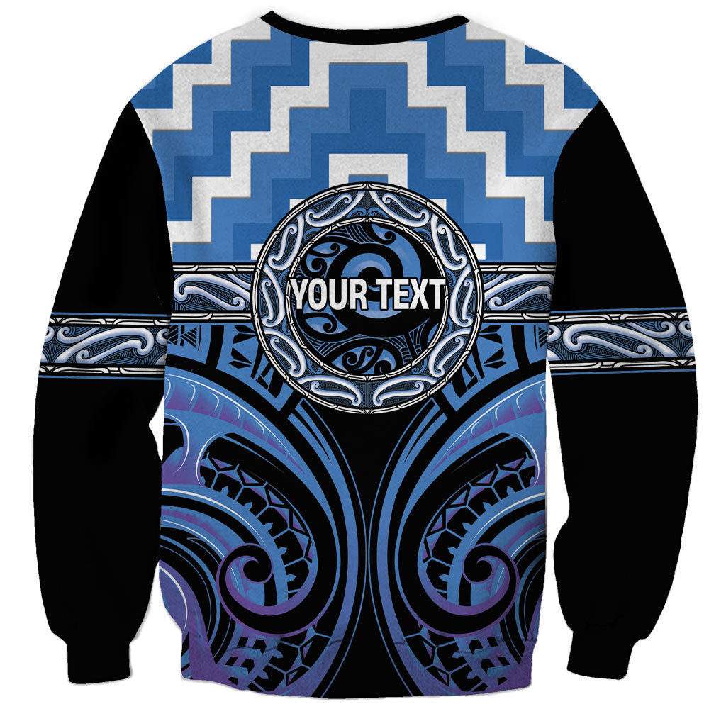 Aotearoa Ngaruahine Personalised Sweatshirt Maori Iwi Poutama Puhoro Tattoo