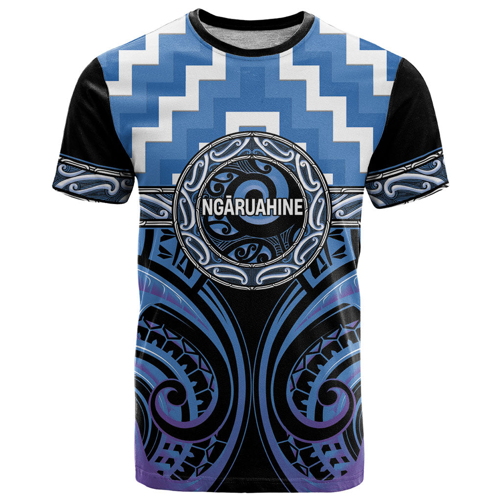 Aotearoa Ngaruahine Personalised T Shirt Maori Iwi Poutama Puhoro Tattoo