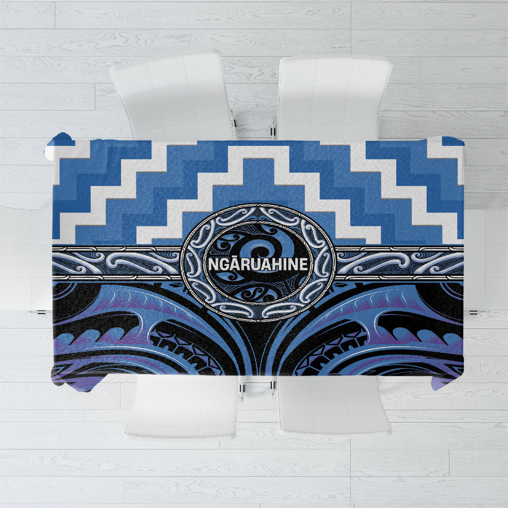 Aotearoa Ngaruahine Tablecloth Maori Iwi Poutama Puhoro Tattoo