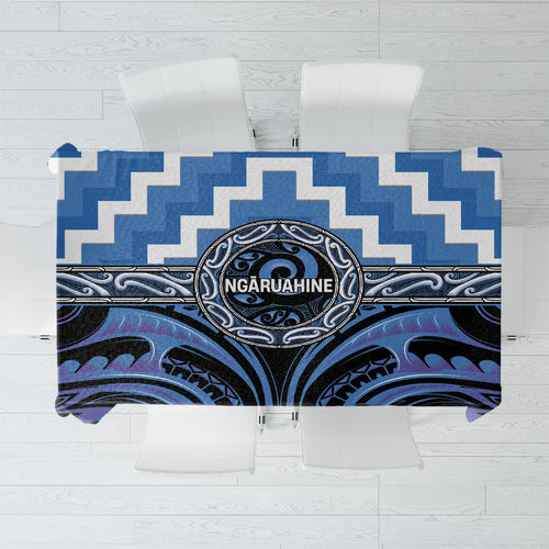 Aotearoa Ngaruahine Tablecloth Maori Iwi Poutama Puhoro Tattoo