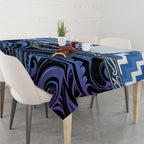 Aotearoa Ngaruahine Tablecloth Maori Iwi Poutama Puhoro Tattoo