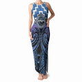 Aotearoa Ngaruahine Personalised Tank Maxi Dress Maori Iwi Poutama Puhoro Tattoo