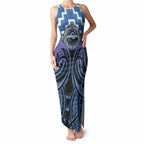 Aotearoa Ngaruahine Personalised Tank Maxi Dress Maori Iwi Poutama Puhoro Tattoo