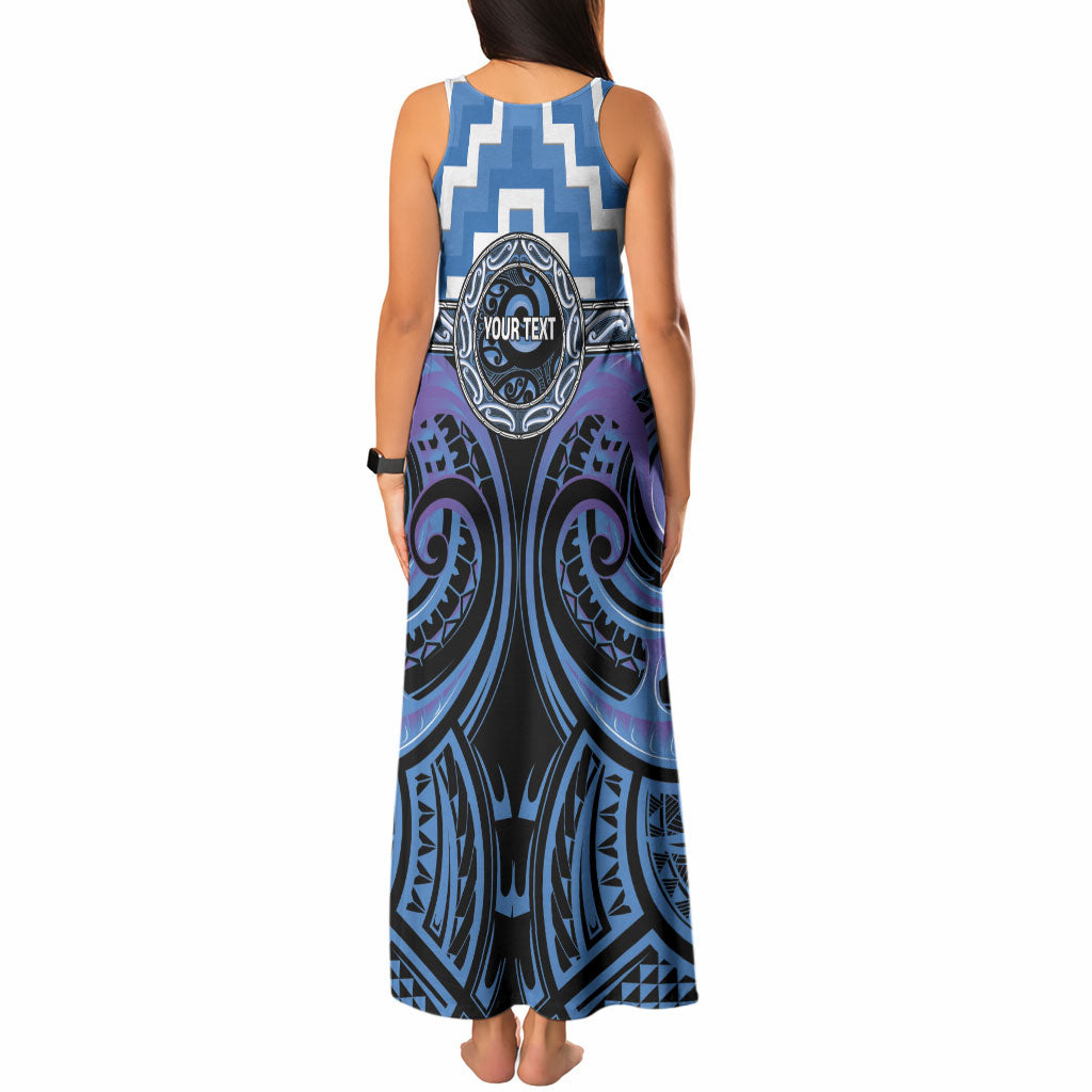 Aotearoa Ngaruahine Personalised Tank Maxi Dress Maori Iwi Poutama Puhoro Tattoo