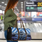 Aotearoa Ngaruahine Travel Bag Maori Iwi Poutama Puhoro Tattoo