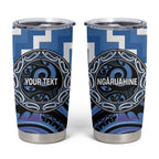 Aotearoa Ngaruahine Personalised Tumbler Cup Maori Iwi Poutama Puhoro Tattoo