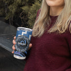 Aotearoa Ngaruahine Personalised Tumbler Cup Maori Iwi Poutama Puhoro Tattoo