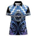 Aotearoa Ngaruahine Personalised Women Polo Shirt Maori Iwi Poutama Puhoro Tattoo