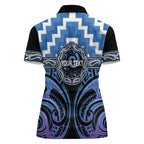 Aotearoa Ngaruahine Personalised Women Polo Shirt Maori Iwi Poutama Puhoro Tattoo