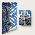 Aotearoa Ngaruahine Wrapping Paper Maori Iwi Poutama Puhoro Tattoo