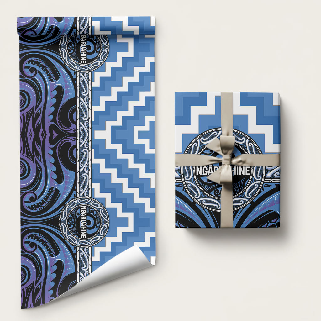 Aotearoa Ngaruahine Wrapping Paper Maori Iwi Poutama Puhoro Tattoo