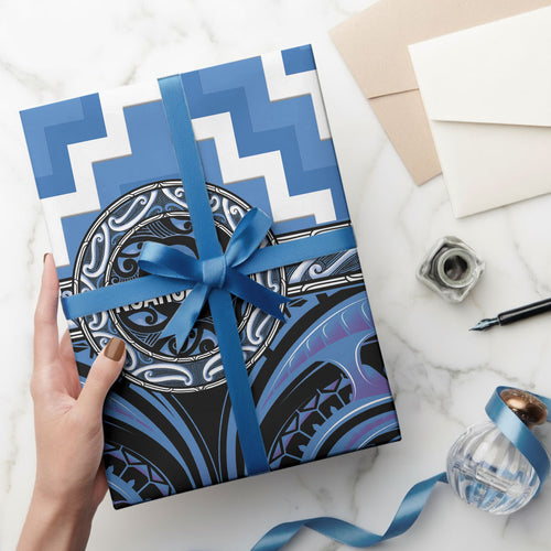 Aotearoa Ngaruahine Wrapping Paper Maori Iwi Poutama Puhoro Tattoo