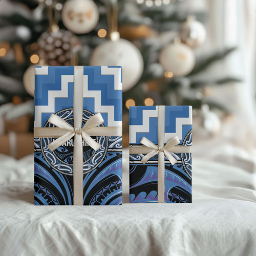 Aotearoa Ngaruahine Wrapping Paper Maori Iwi Poutama Puhoro Tattoo