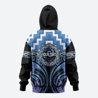 Aotearoa Ngaruahine Personalised Zip Hoodie Maori Iwi Poutama Puhoro Tattoo
