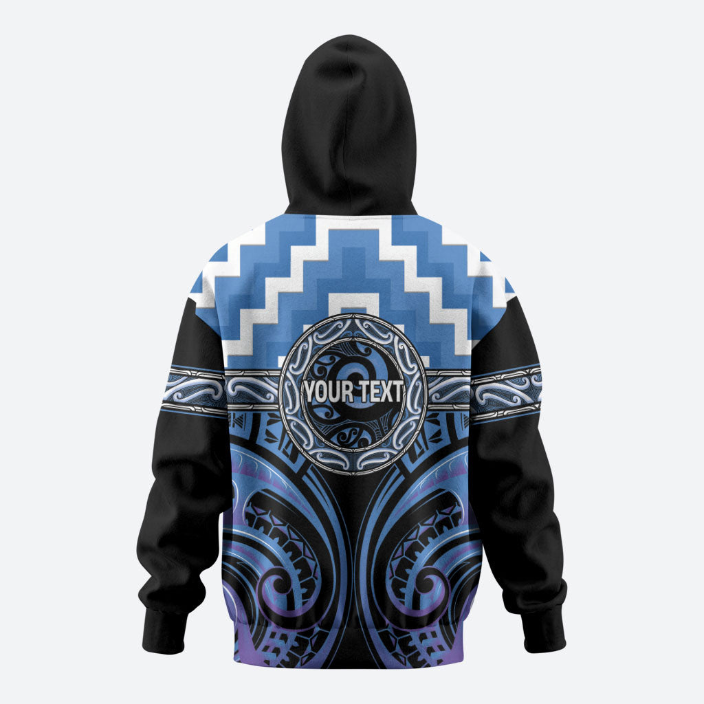 Aotearoa Ngaruahine Personalised Zip Hoodie Maori Iwi Poutama Puhoro Tattoo