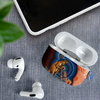 Personalised Australia Kangaroo Didgeridoo AirPods Case Bottlebrush Flowers Indigenous Art