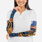 Personalised Australia Kangaroo Didgeridoo Arm Sleeves Bottlebrush Flowers Indigenous Art