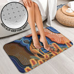 Personalised Australia Kangaroo Didgeridoo Bathroom Set Bottlebrush Flowers Indigenous Art