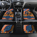 Personalised Australia Kangaroo Didgeridoo Car Mats Bottlebrush Flowers Indigenous Art