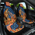 Personalised Australia Kangaroo Didgeridoo Car Seat Cover Bottlebrush Flowers Indigenous Art