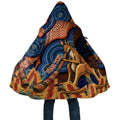 Personalised Australia Kangaroo Didgeridoo Cloak Bottlebrush Flowers Indigenous Art