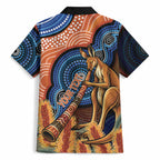 Personalised Australia Kangaroo Didgeridoo Hawaiian Shirt Bottlebrush Flowers Indigenous Art