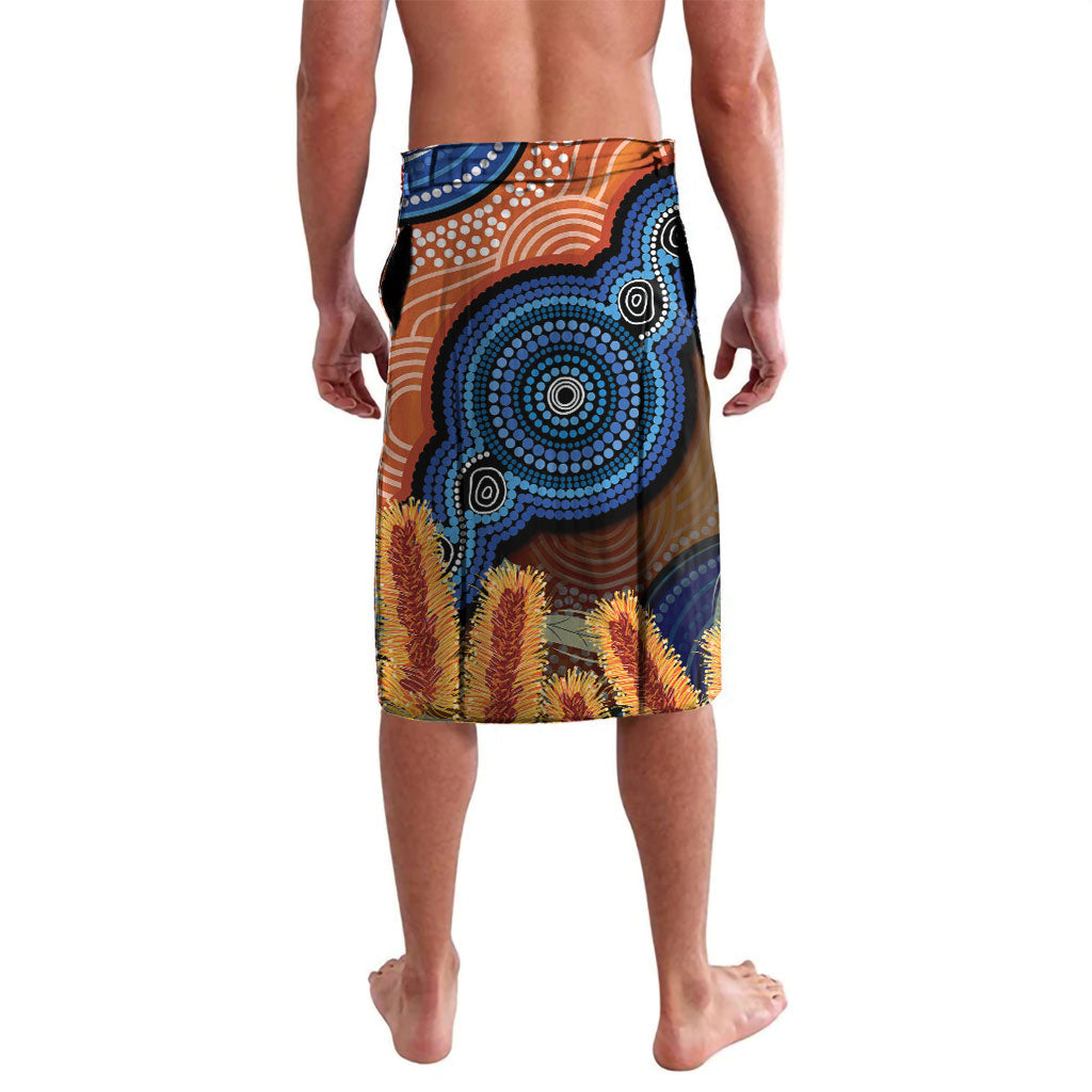 Personalised Australia Kangaroo Didgeridoo Lavalava Bottlebrush Flowers Indigenous Art