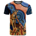 Personalised Australia Kangaroo Didgeridoo T Shirt Bottlebrush Flowers Indigenous Art