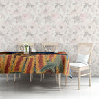 Personalised Australia Kangaroo Didgeridoo Tablecloth Bottlebrush Flowers Indigenous Art
