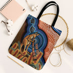 Personalised Australia Kangaroo Didgeridoo Tote Bag Bottlebrush Flowers Indigenous Art