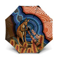 Personalised Australia Kangaroo Didgeridoo Umbrella Bottlebrush Flowers Indigenous Art