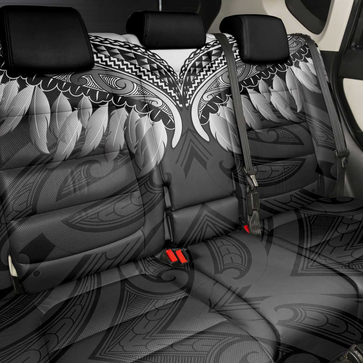 Poutama Korowai New Zealand Back Car Seat Cover Aotearoa Maori Tattoo - Aussie Hoodie