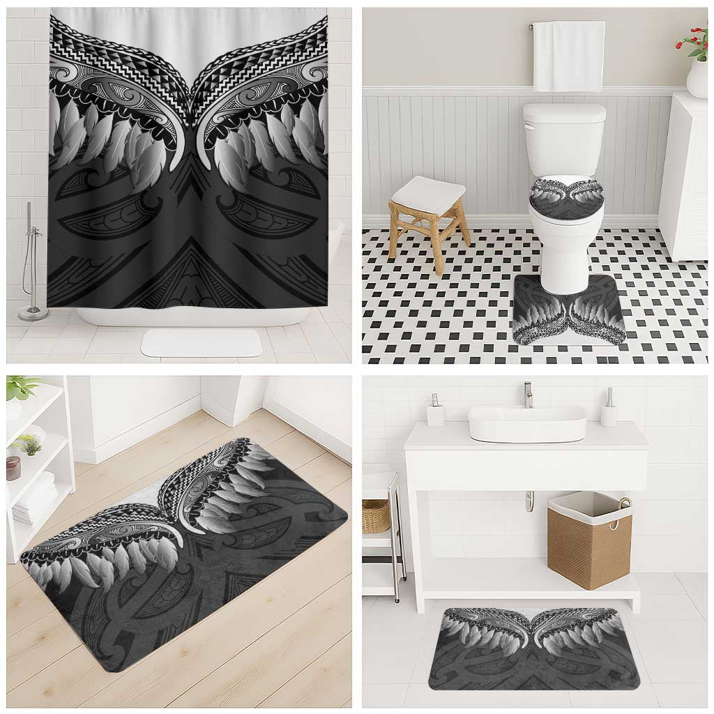 Poutama Korowai New Zealand Bathroom Set Aotearoa Maori Tattoo - Aussie Hoodie