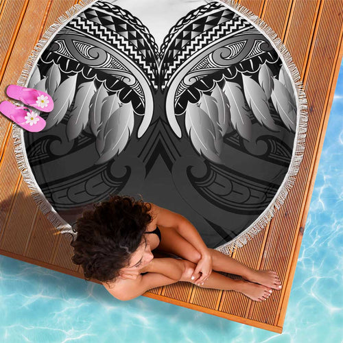 Poutama Korowai New Zealand Beach Blanket Aotearoa Maori Tattoo - Aussie Hoodie