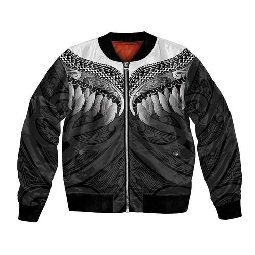 Poutama Korowai New Zealand Bomber Jacket Aotearoa Maori Tattoo - Aussie Hoodie