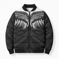 Poutama Korowai New Zealand Bomber Puffer Jacket Aotearoa Maori Tattoo - Aussie Hoodie