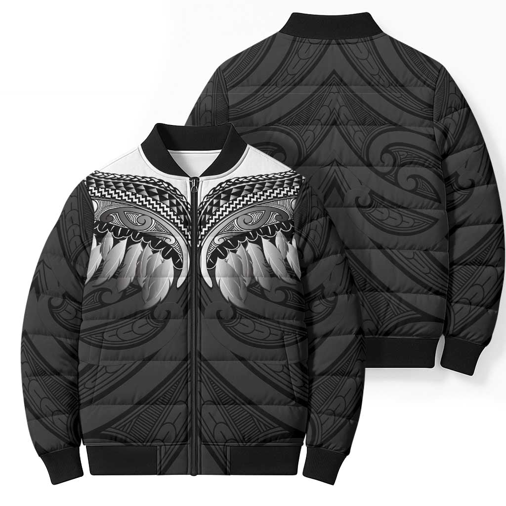 Poutama Korowai New Zealand Bomber Puffer Jacket Aotearoa Maori Tattoo - Aussie Hoodie
