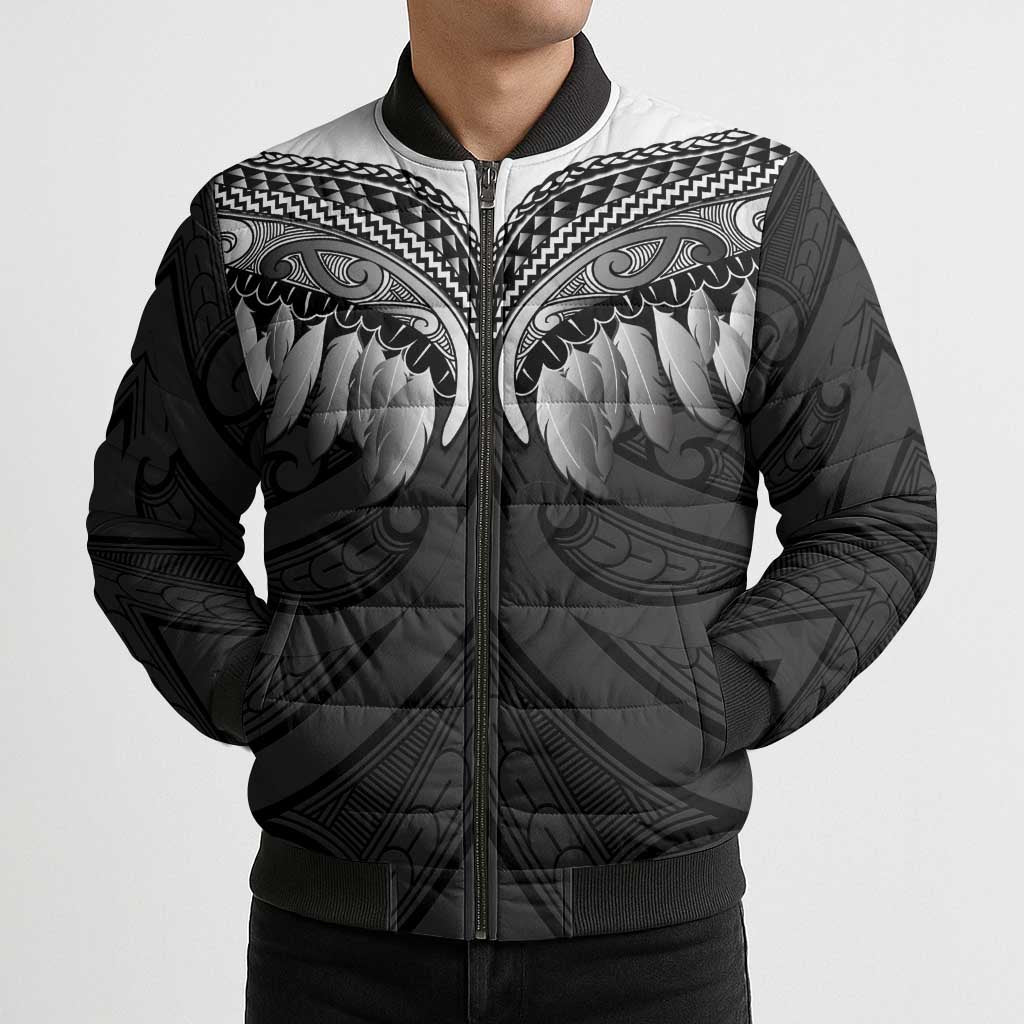 Poutama Korowai New Zealand Bomber Puffer Jacket Aotearoa Maori Tattoo - Aussie Hoodie