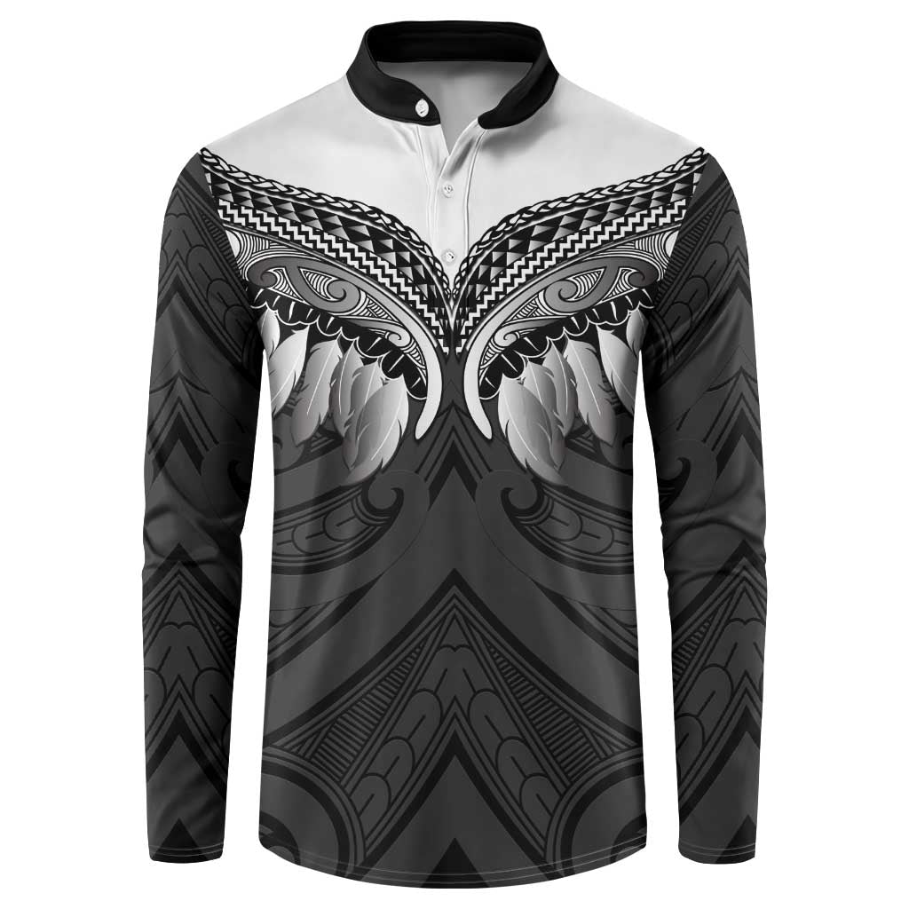 Poutama Korowai New Zealand Button Sweatshirt Aotearoa Maori Tattoo - Aussie Hoodie