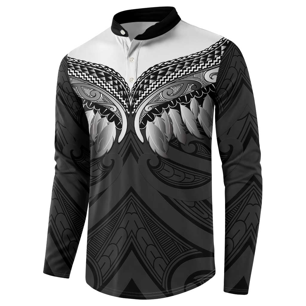 Poutama Korowai New Zealand Button Sweatshirt Aotearoa Maori Tattoo - Aussie Hoodie