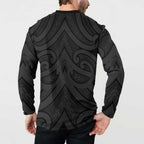 Poutama Korowai New Zealand Button Sweatshirt Aotearoa Maori Tattoo - Aussie Hoodie