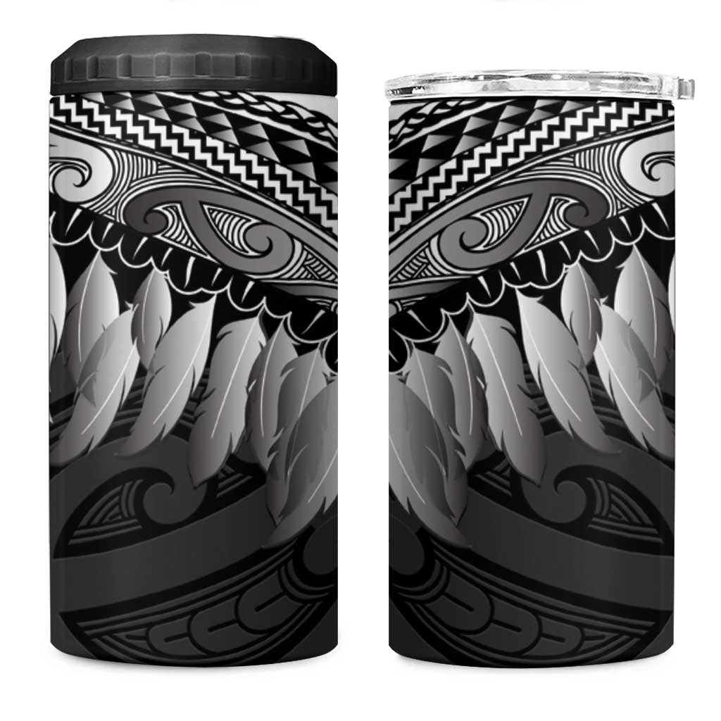 Poutama Korowai New Zealand 4 in 1 Can Cooler Tumbler Aotearoa Maori Tattoo - Aussie Hoodie