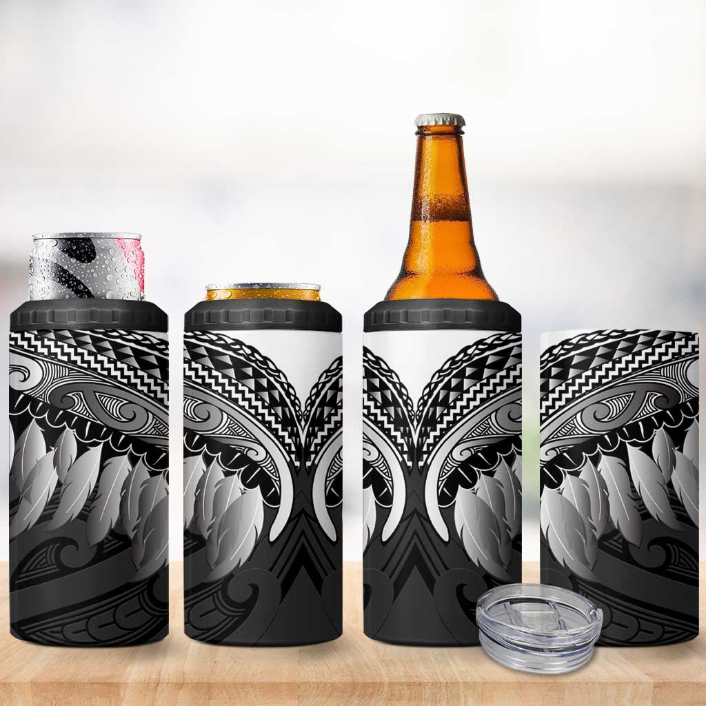 Poutama Korowai New Zealand 4 in 1 Can Cooler Tumbler Aotearoa Maori Tattoo - Aussie Hoodie