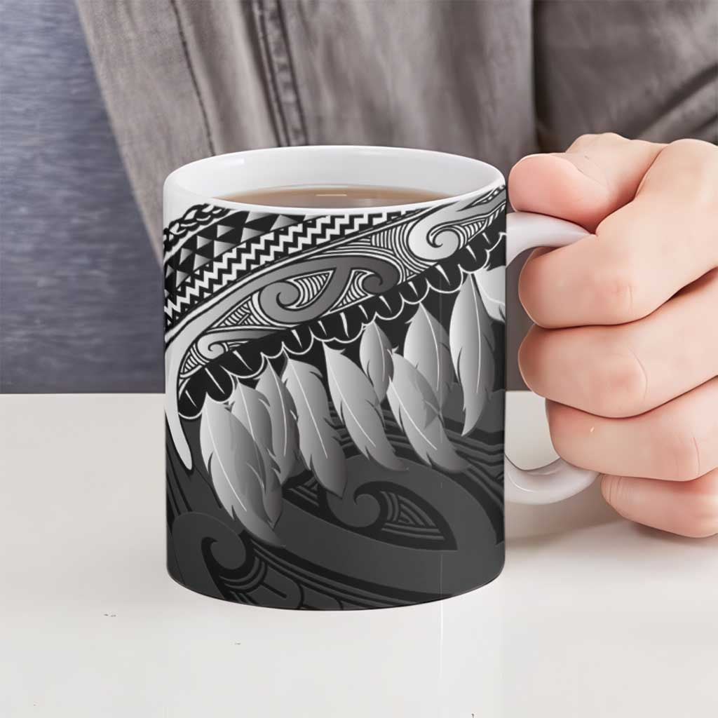 Poutama Korowai New Zealand Ceramic Mug Aotearoa Maori Tattoo - Aussie Hoodie