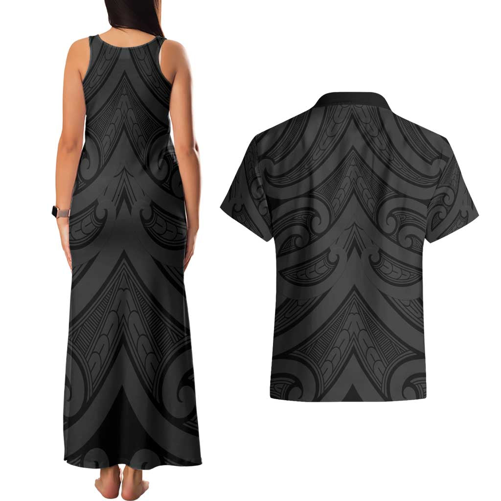 Poutama Korowai New Zealand Couples Matching Tank Maxi Dress and Hawaiian Shirt Aotearoa Maori Tattoo - Aussie Hoodie
